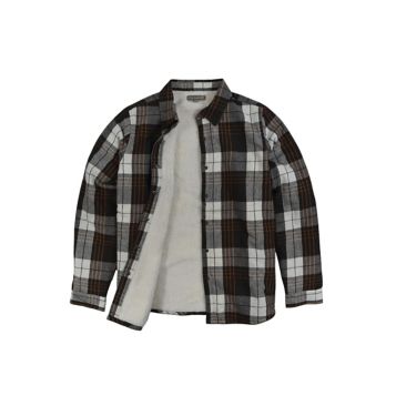 Womens fleece lined flannel shirt outlet jacket