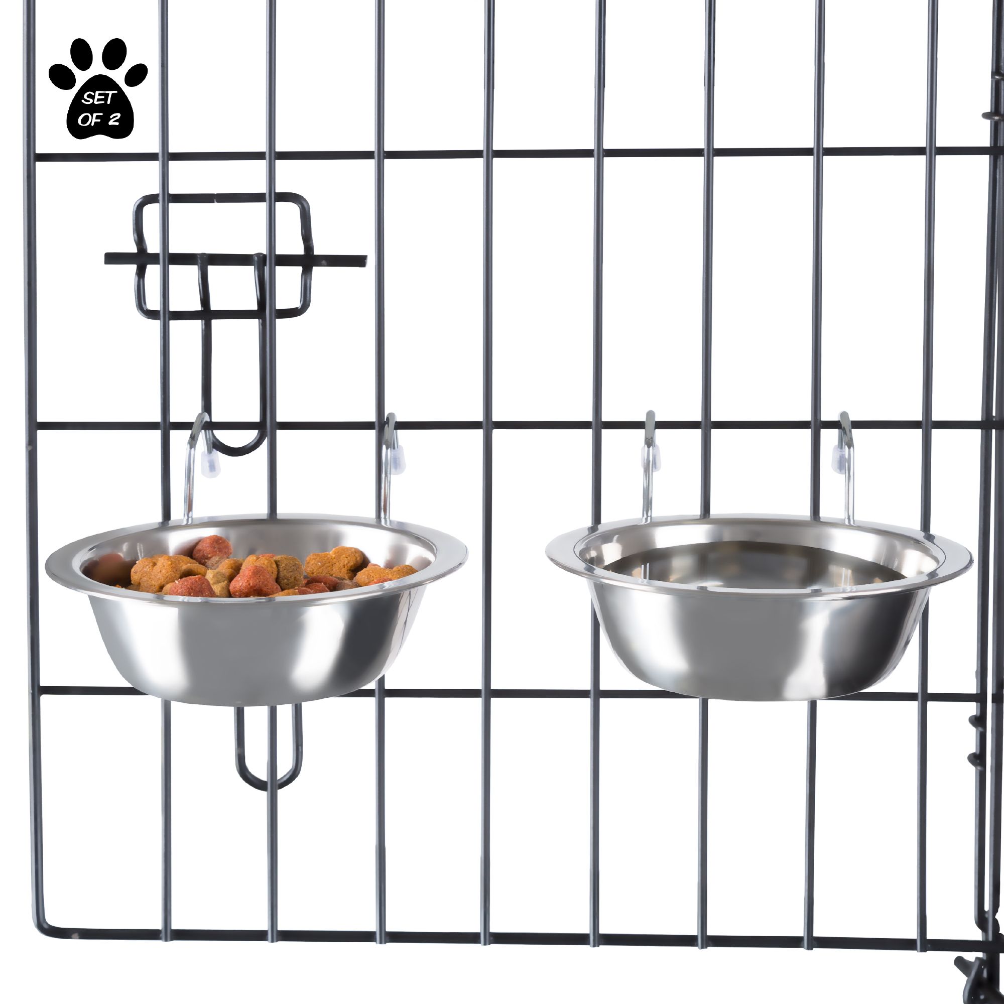 New Age Pet 25 oz Stainless Steel Dog Bowl(s) with Stand (2 Bowls) in the  Food & Water Bowls department at