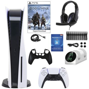 Sony Ps5 Digital Console God Of War Ragnarok Bundle, Playstation 5, Electronics