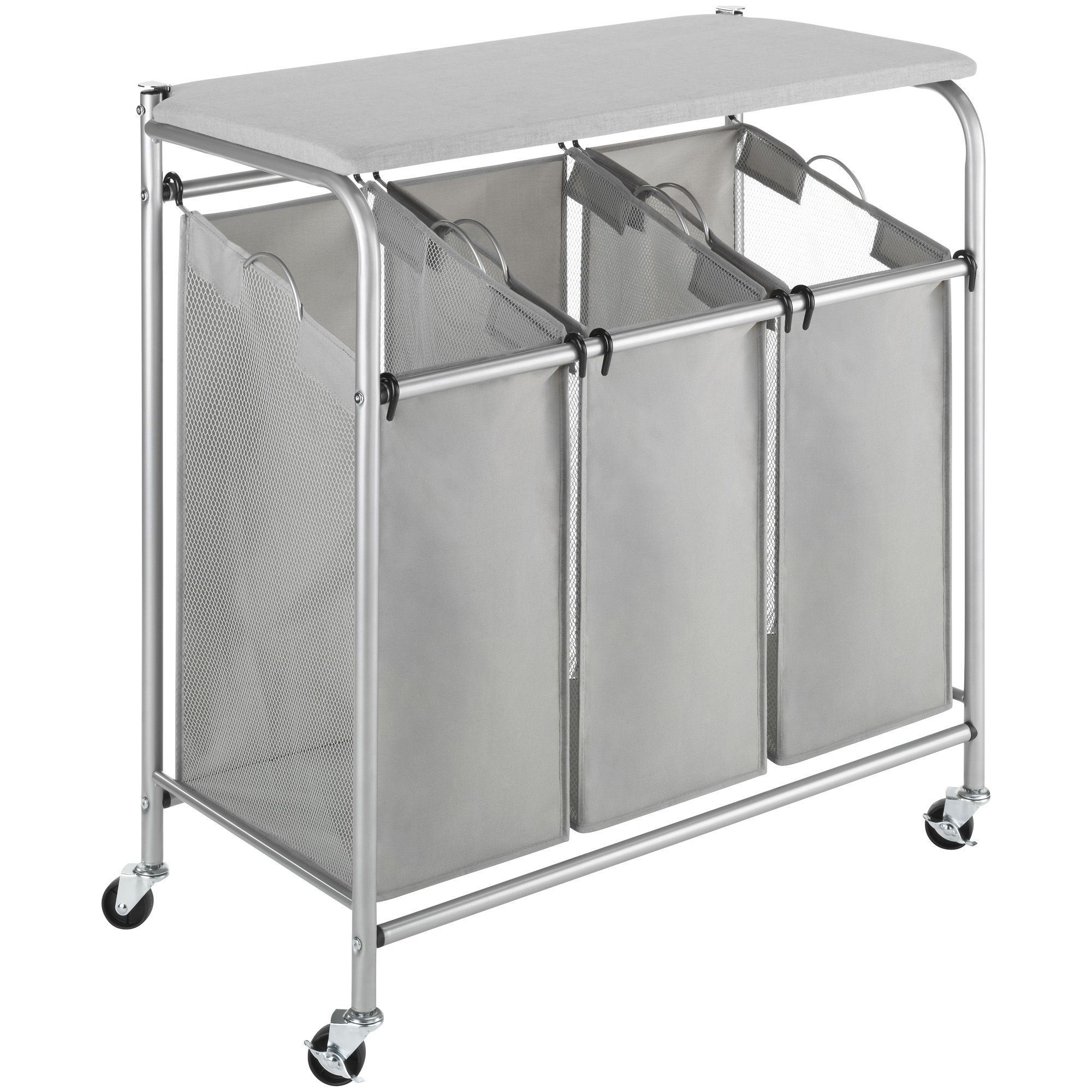 Whitmor rolling laundry deals cart