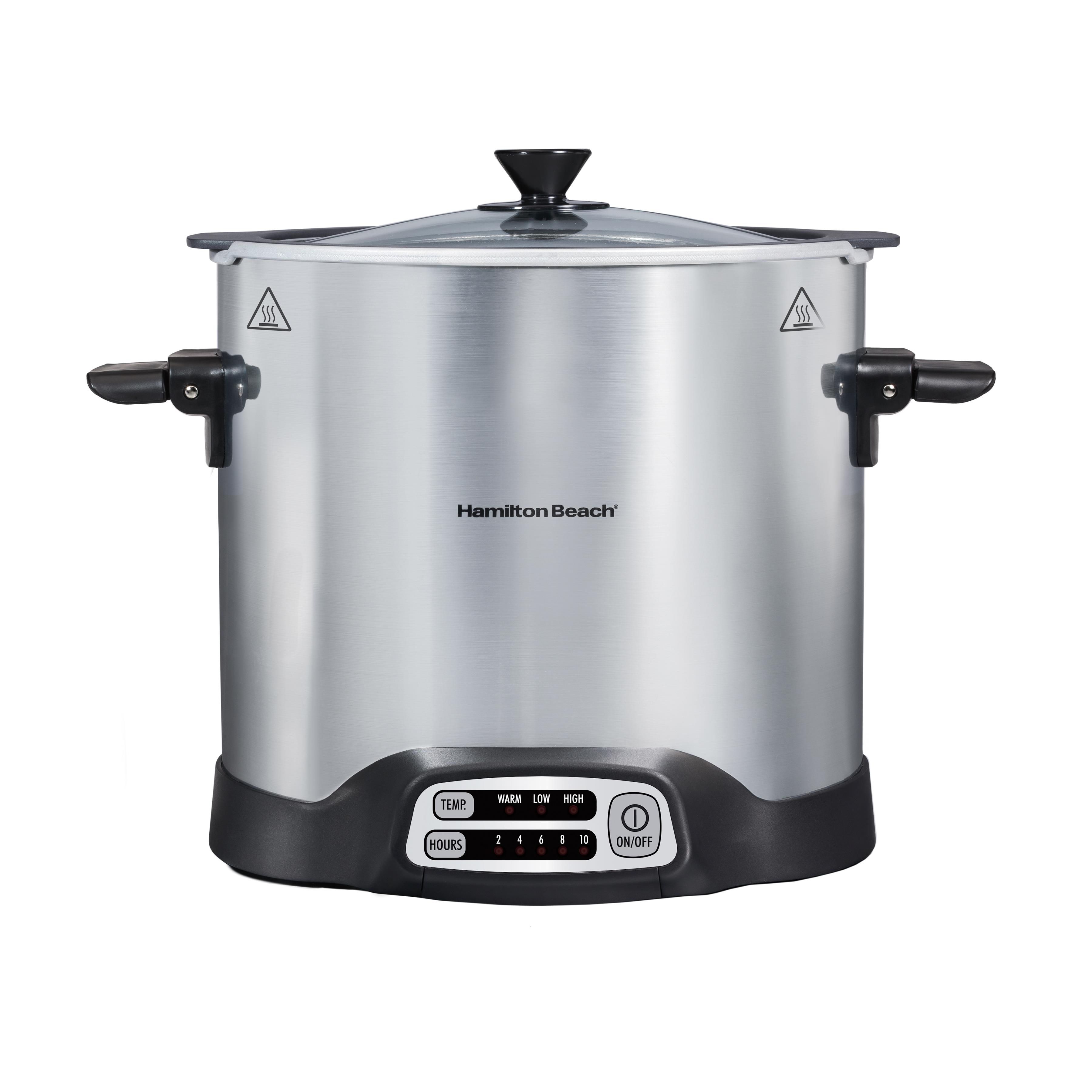 Fingerhut - BLACK+DECKER 7-Qt. Locking-Lid Digital Slow Cooker