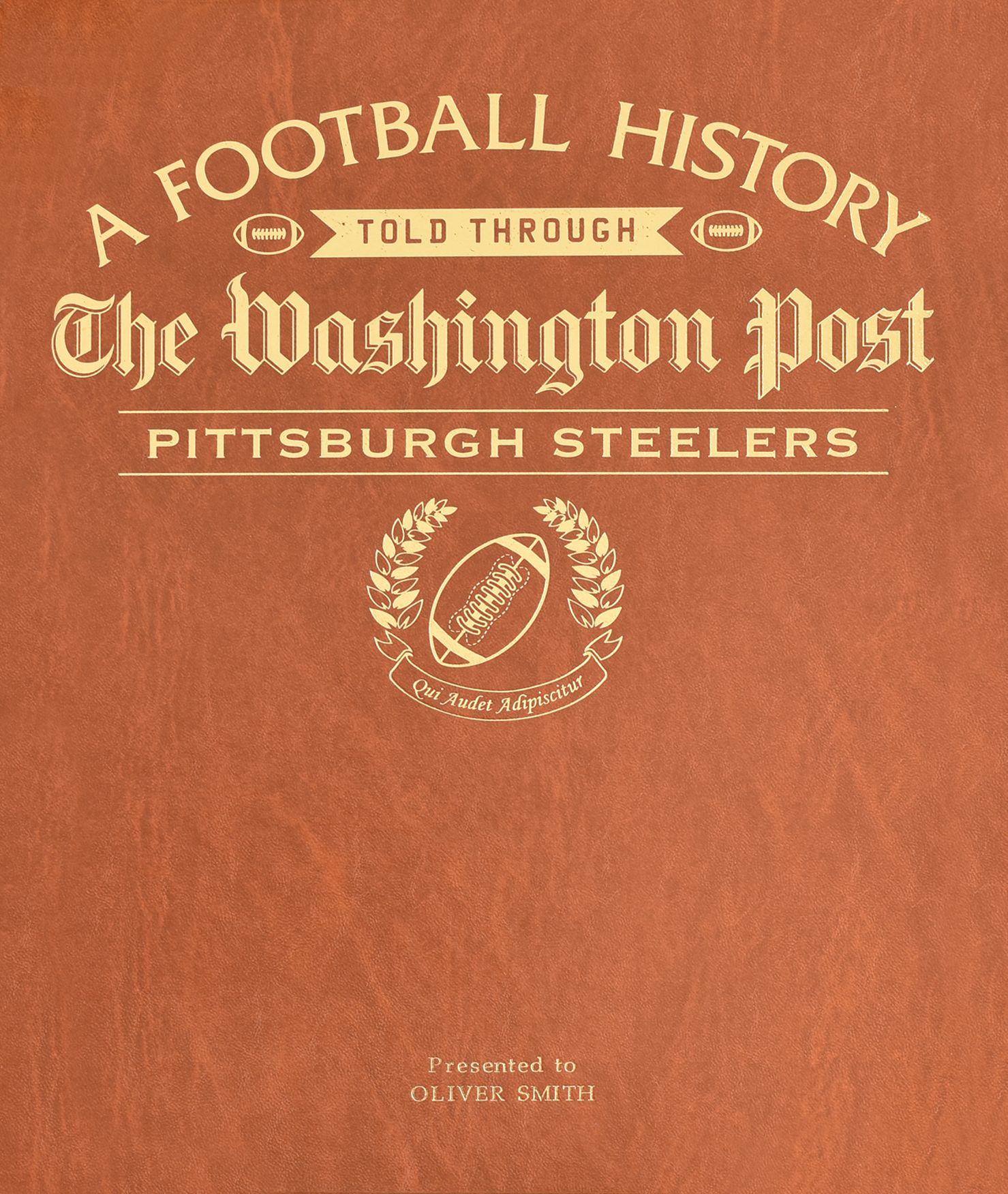 Signature Gifts Personalized Washington Post Pittsburgh Steelers Football Newspaper Book