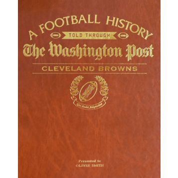 Signature Gifts Personalized Washington Post Cleveland Browns Football Newspaper Book