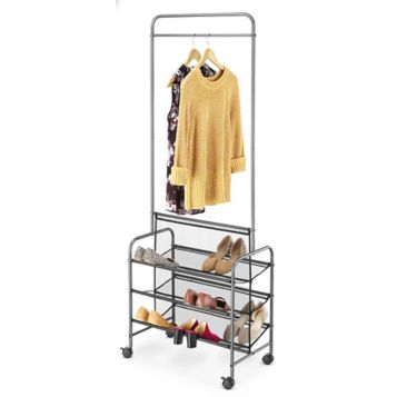 Whitmor Adjustable Rolling Garment Rack