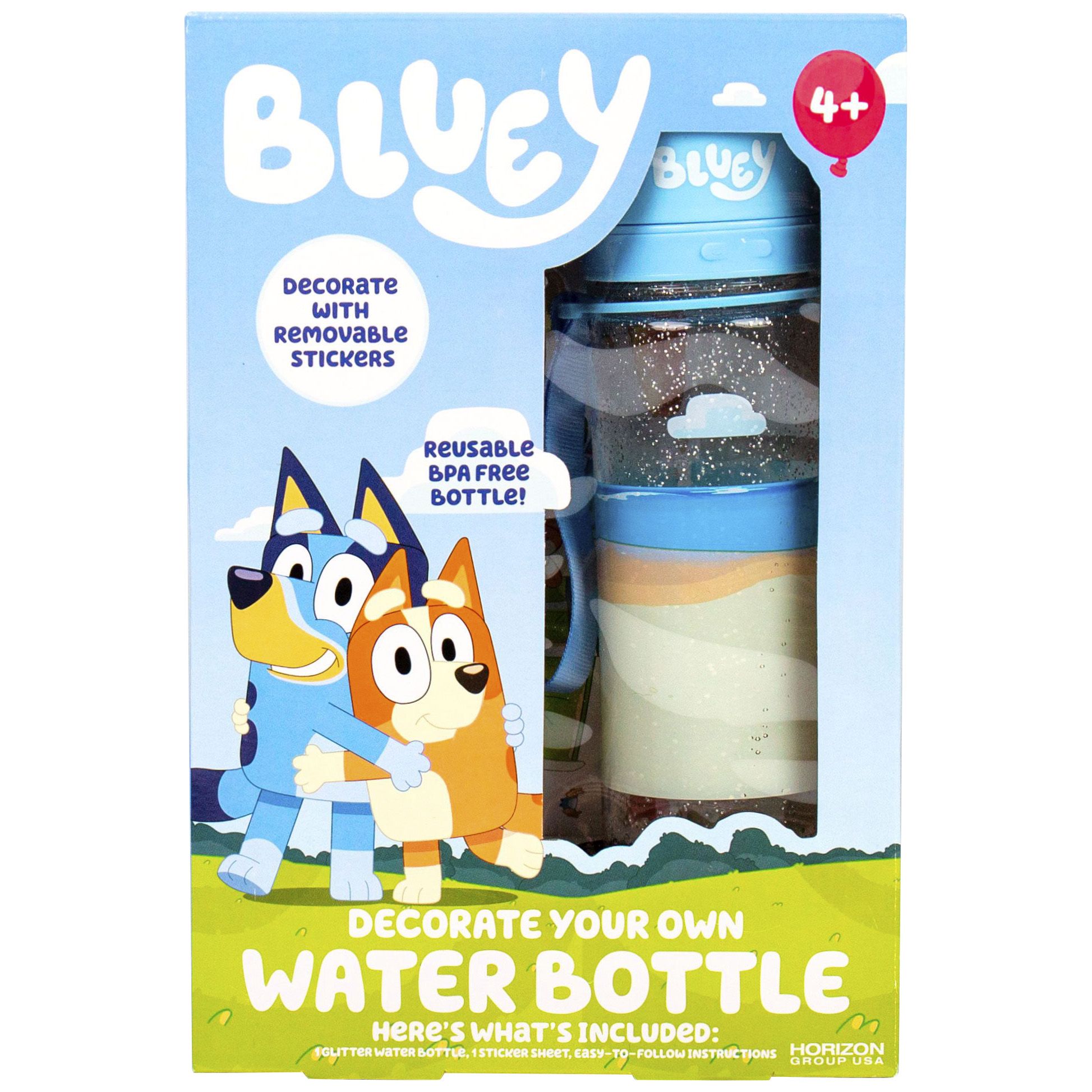 Bluey and Bingo Stainless Steel Water Bottle, Sports Lid 