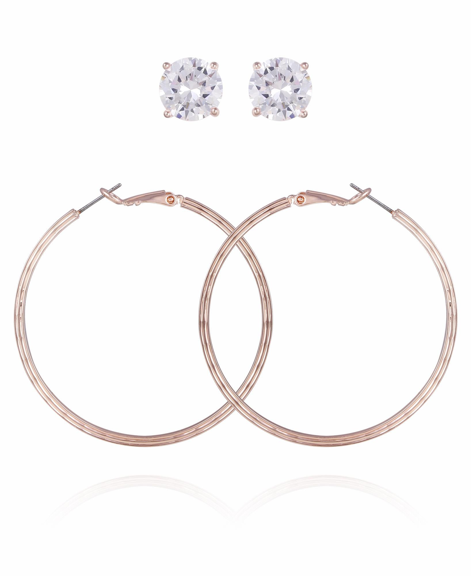 Guess rose gold online earrings