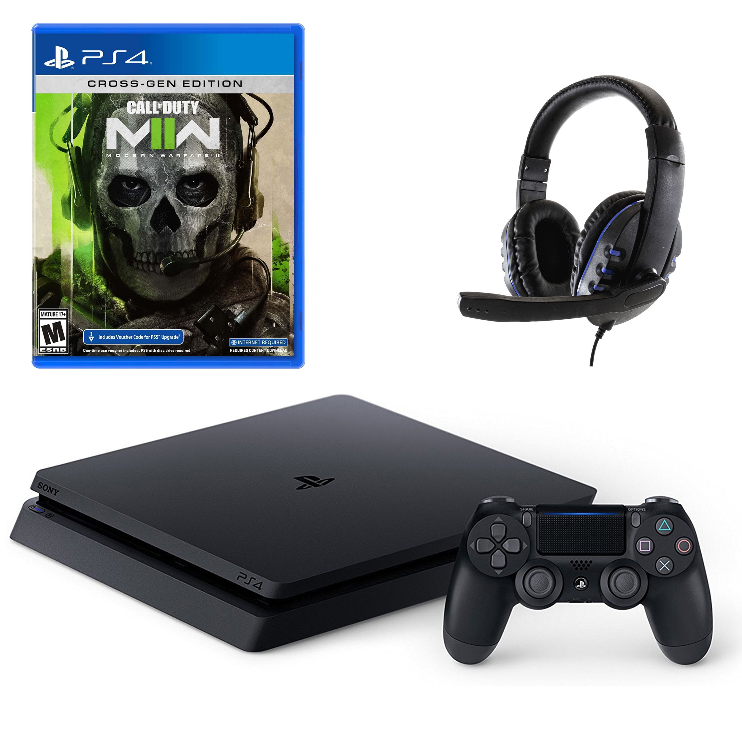 Fingerhut - Sony PlayStation 4 1TB Console Bundle with Call of Duty: Modern Warfare II Digital Download and Headset