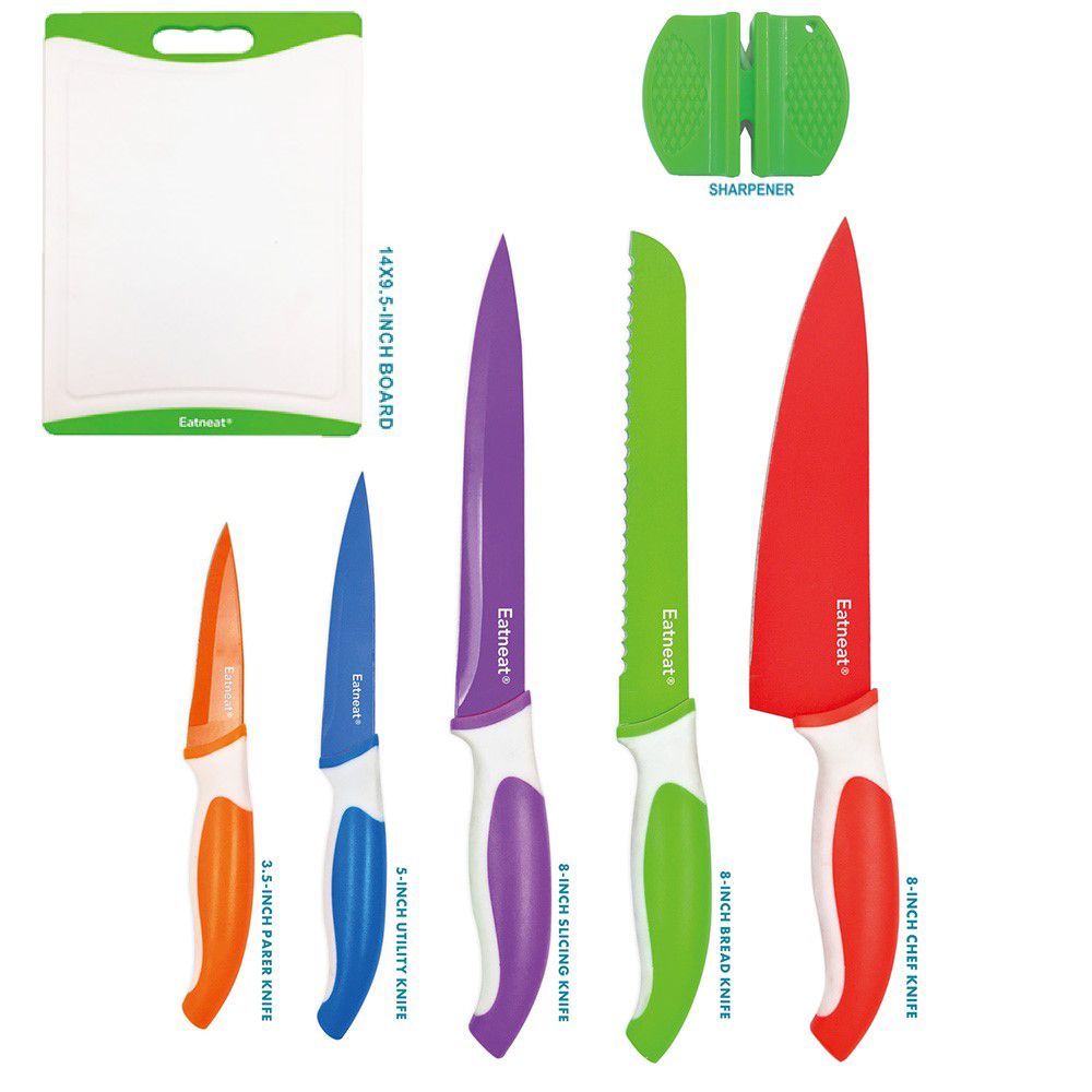 EatNeat Kitchen Knife Set with Cutting Board Review, Stylish and portable 