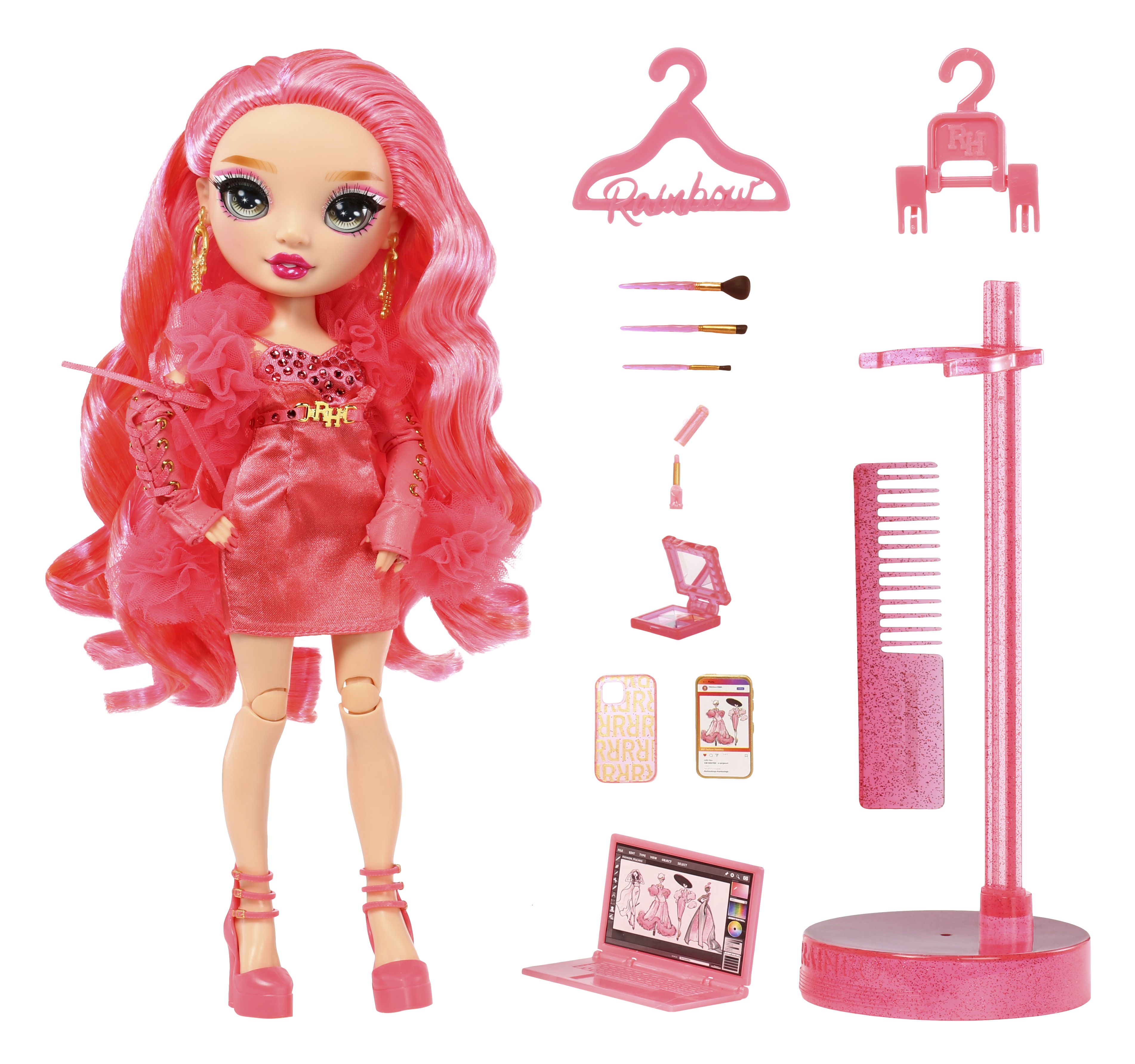paus toetje apotheek Fingerhut - Rainbow High S23 Priscilla Perez Pink Fashion Doll