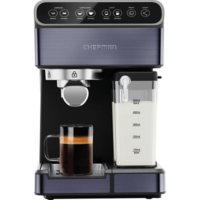 Fingerhut - De'Longhi All-In-One Programmable Coffee and Espresso Maker,  Cappuccino, Latte Machine with Advanced Milk Frother