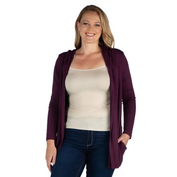 Womens lightweight best sale hooded cardigan