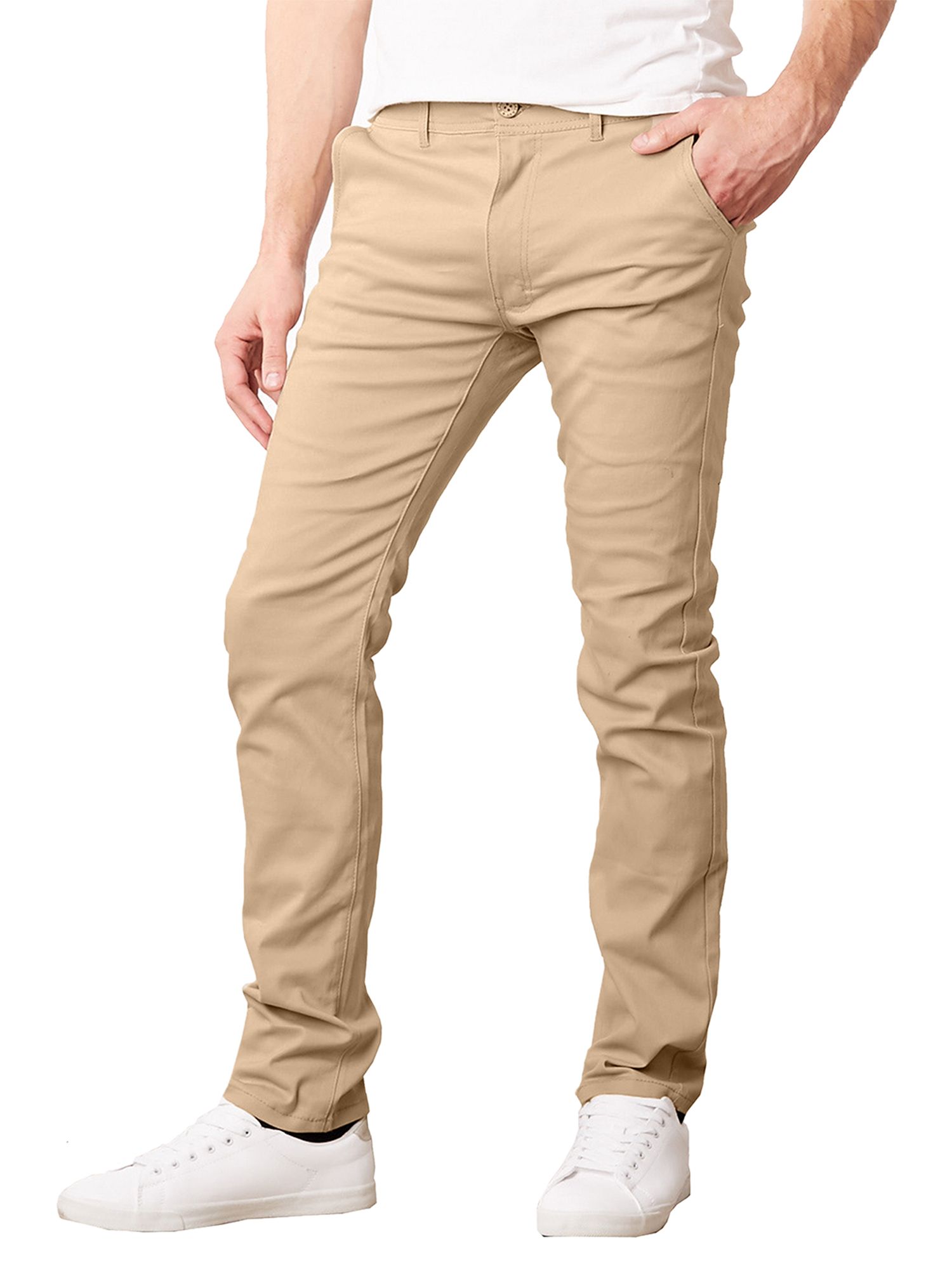 Galaxy By Harvic MN Super-Stretch Slim-Fit Everyday Chino Pant