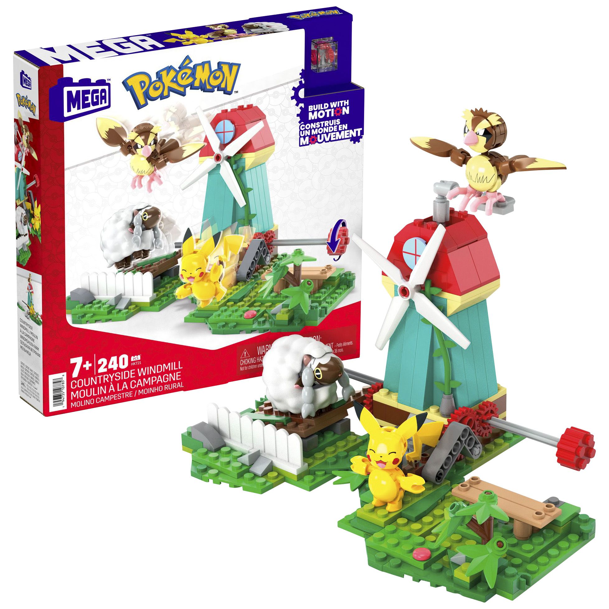 Fingerhut - Mega Bloks MEGA Pokémon Countryside Windmill Building Set