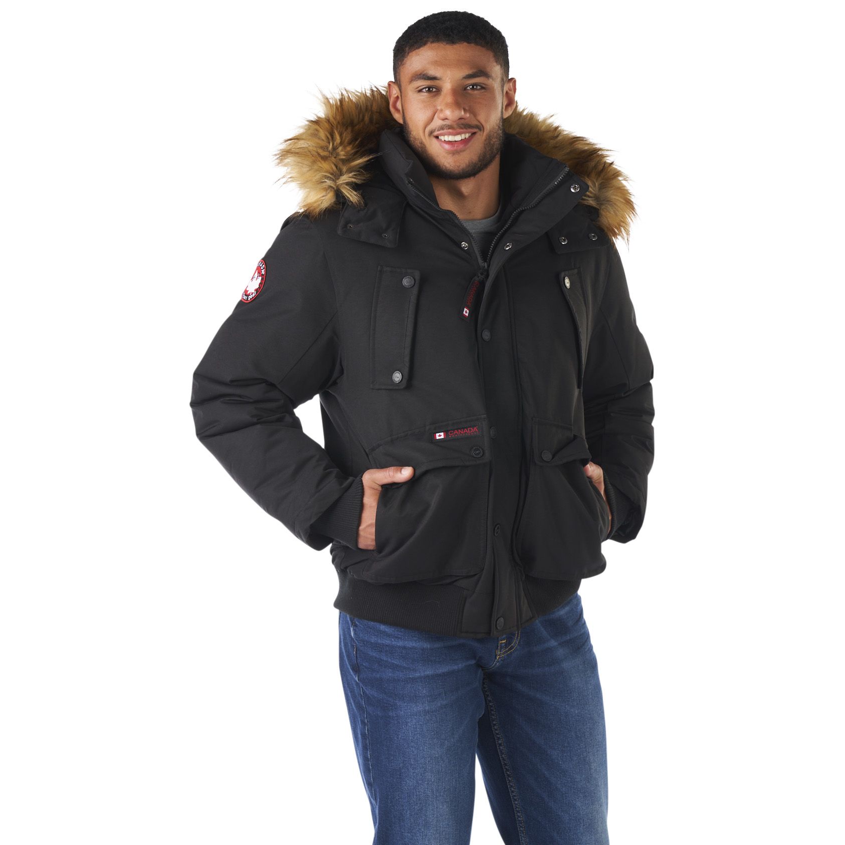 Canada weather gear shop parka fur hoodie