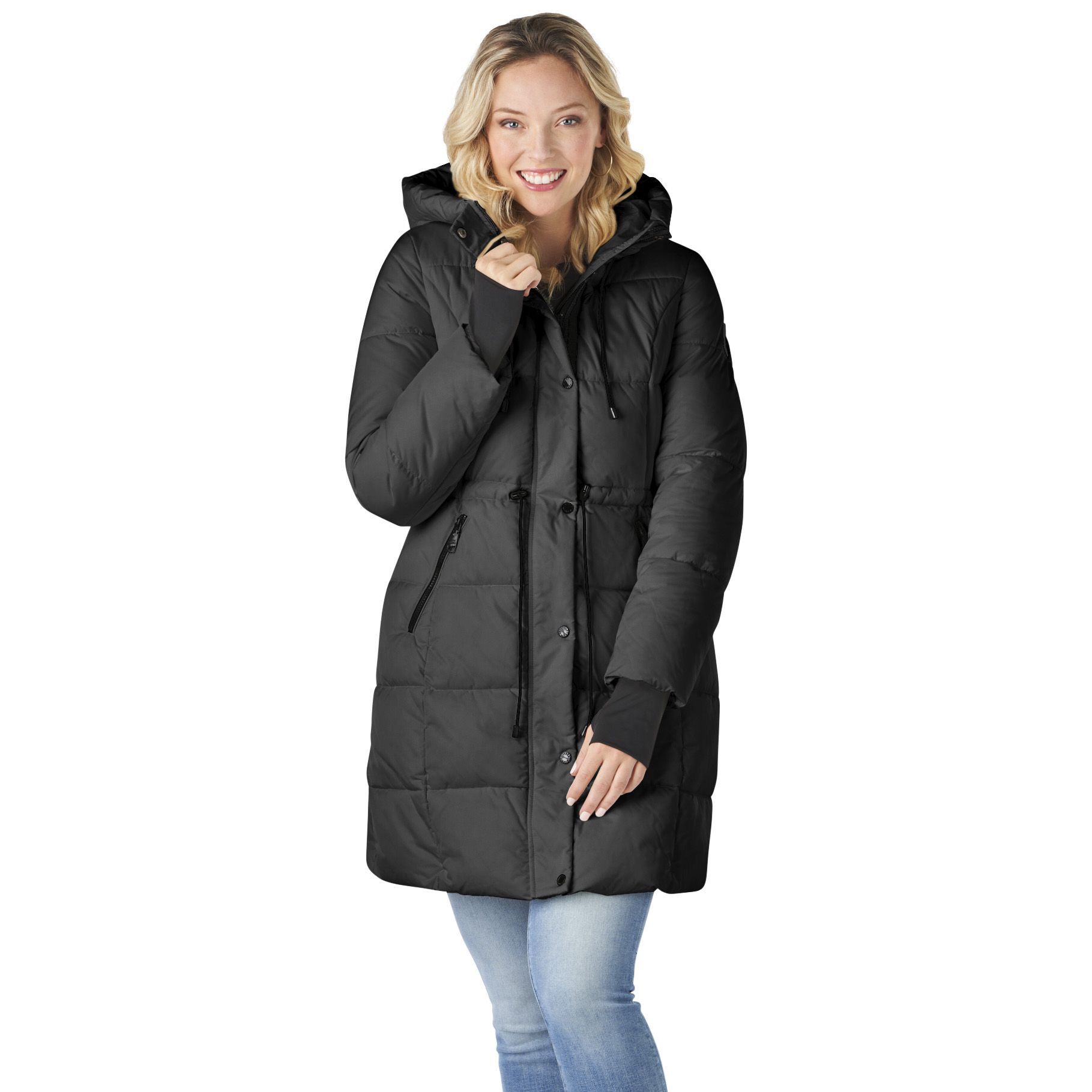 Steve madden maxi outlet puffer coat