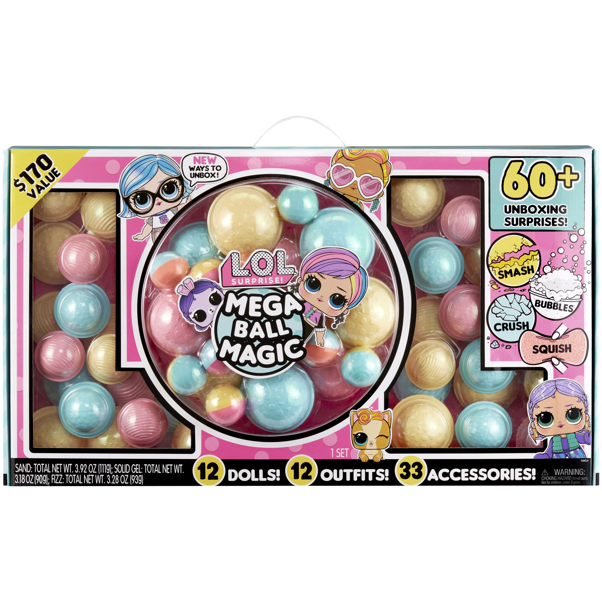 LOL Surprise Mega Ball Magic Just $95 Shipped ($170 Value) w/ Our Code, Unbox 60 Surprises