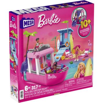 Fingerhut Mega Bloks MEGA Barbie Malibu Dream Boat 317 Pc