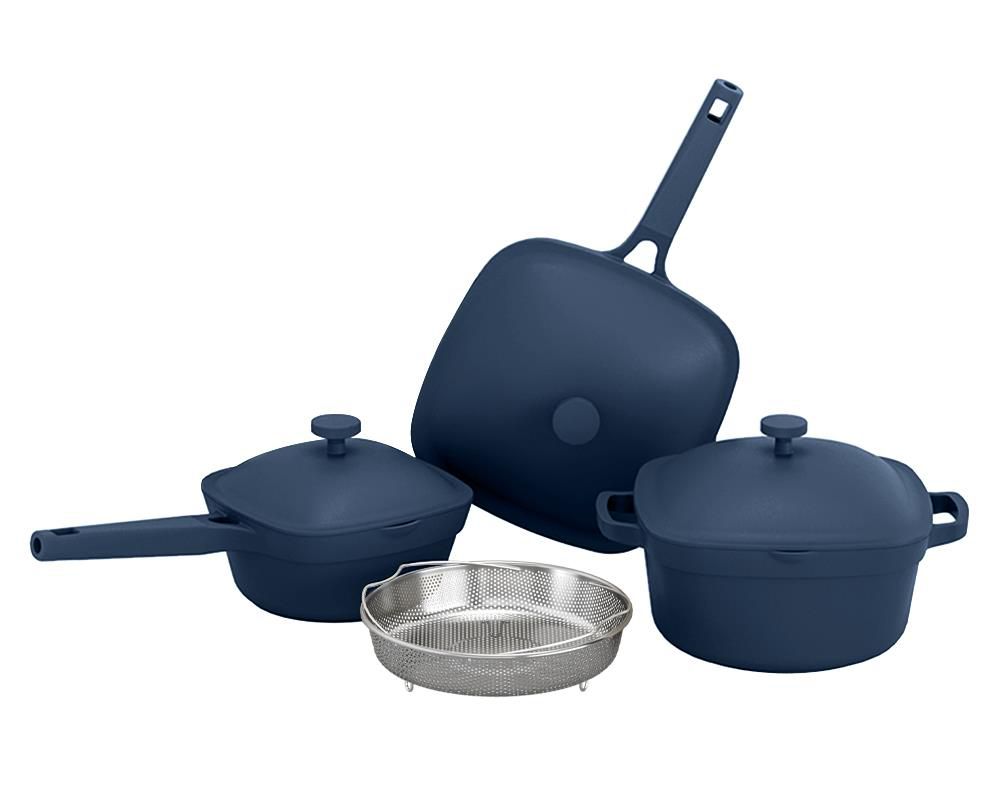 Ceramic Titanium Infused Nonstick 7-Piece Stainless Steel Cookware Set –  culinaryedge.com