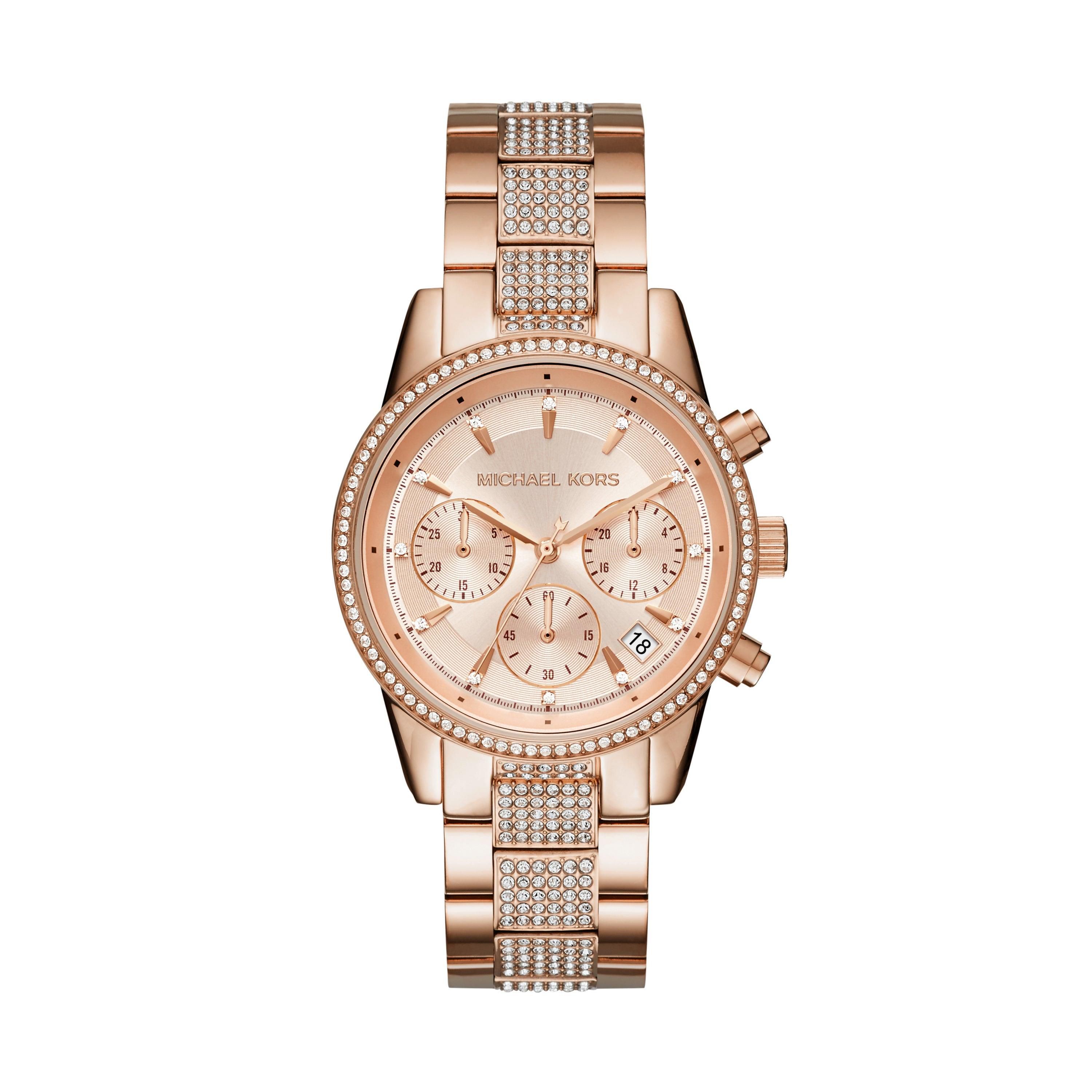 Women's michael shop kors crystal watch