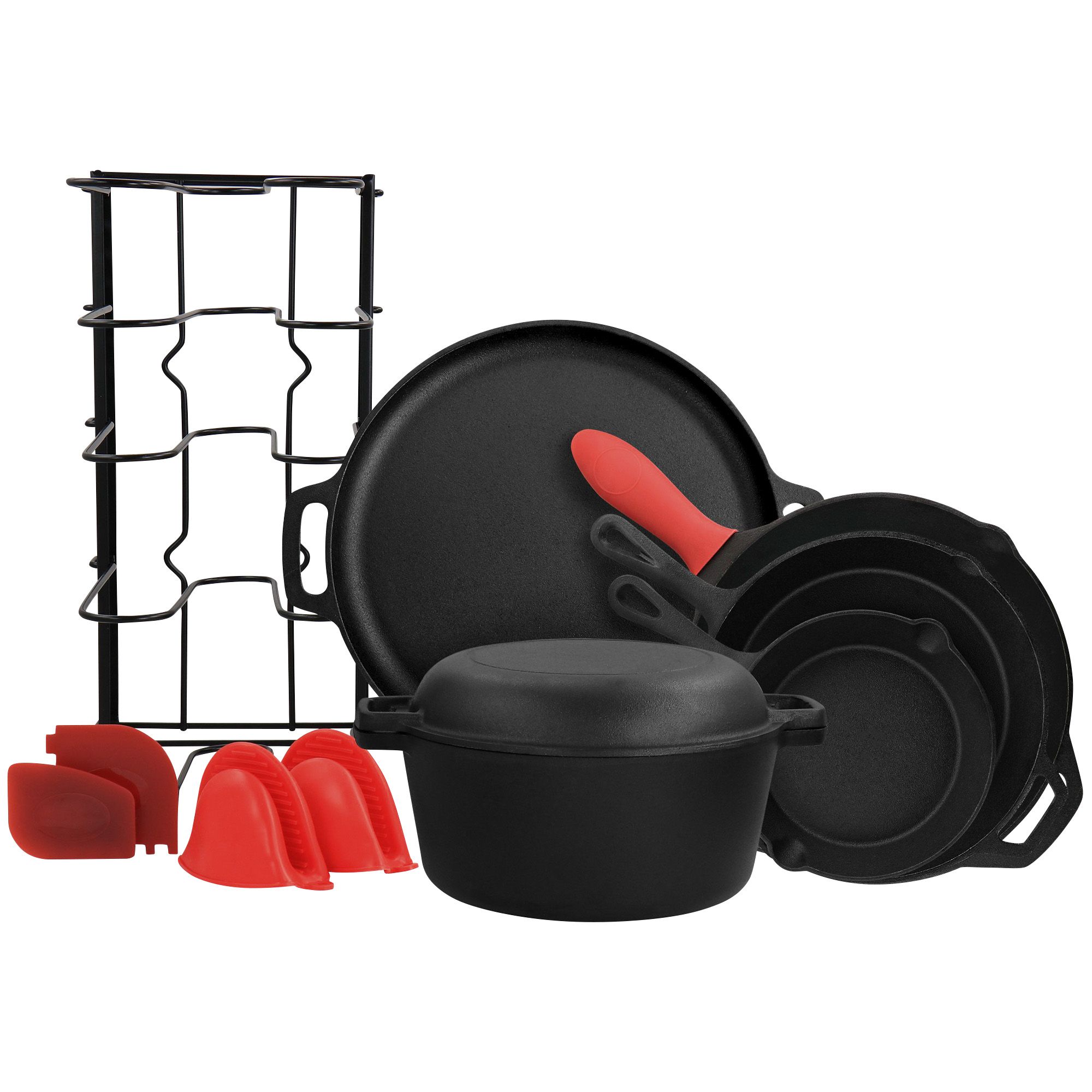 Fingerhut - Farberware Style 10-Pc. Nonstick Aluminum Cookware Set