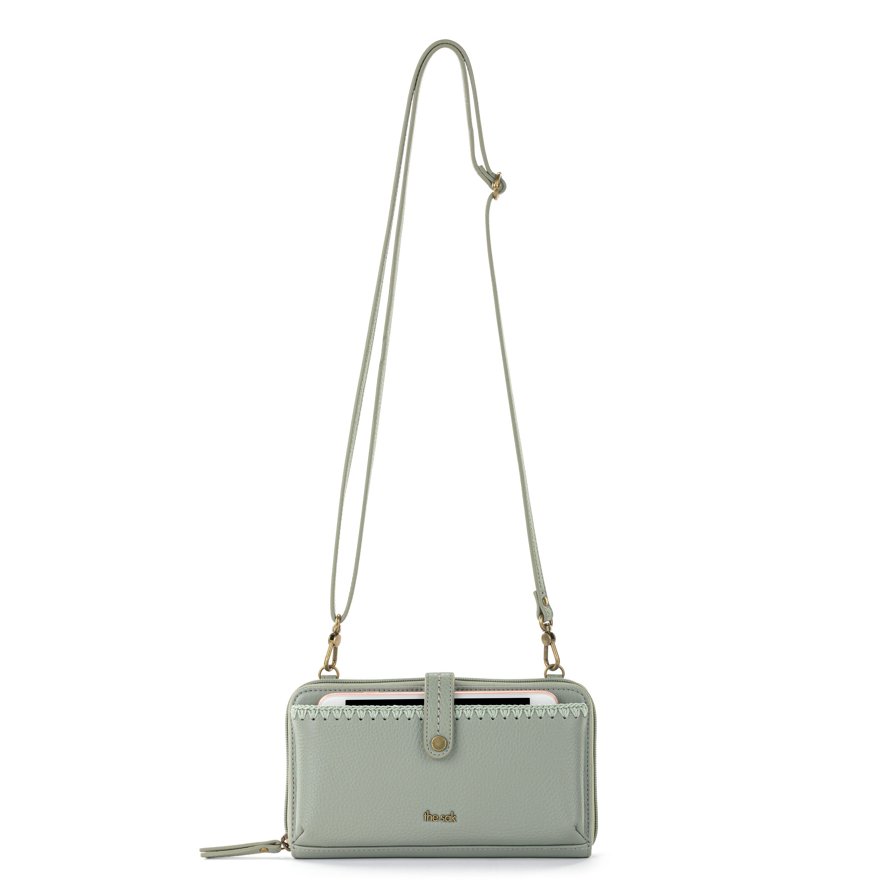 Large smartphone outlet crossbody