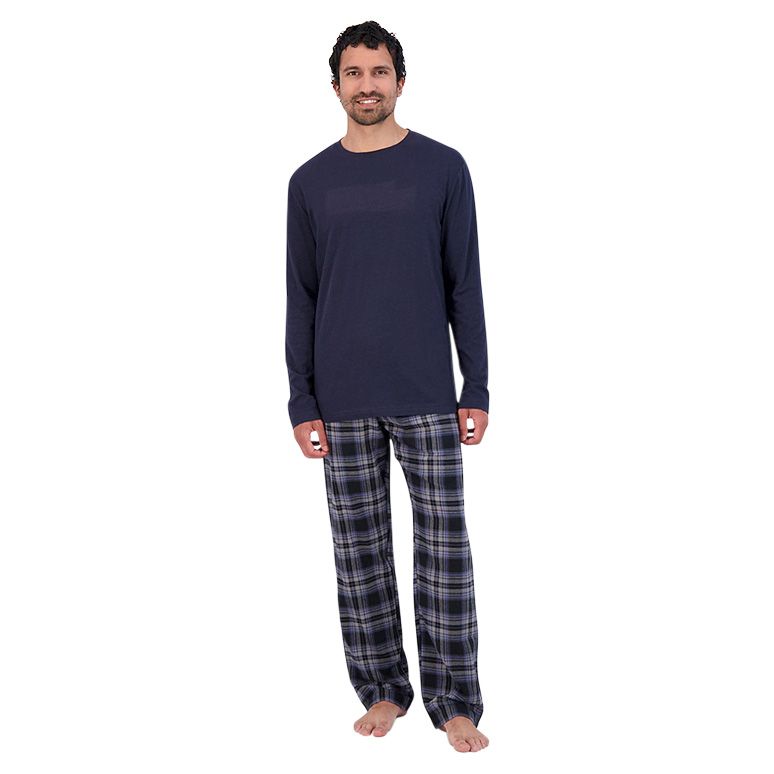 Hanes Mens Big & Tall Jersey Knit Cotton Button Fly Pajama Sleep