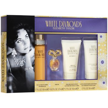 Fingerhut Elizabeth Taylor White Diamonds 4 Pc. Bath Gift Set