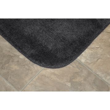 Hastings Home Bathroom Mats 22-in x 35-in Chocolate Cotton Bath