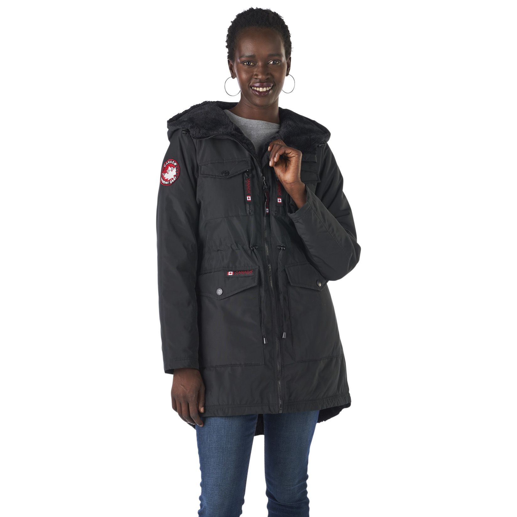 Fingerhut - Canada Weather Gear Women's Faux-Fur Lined Anorak