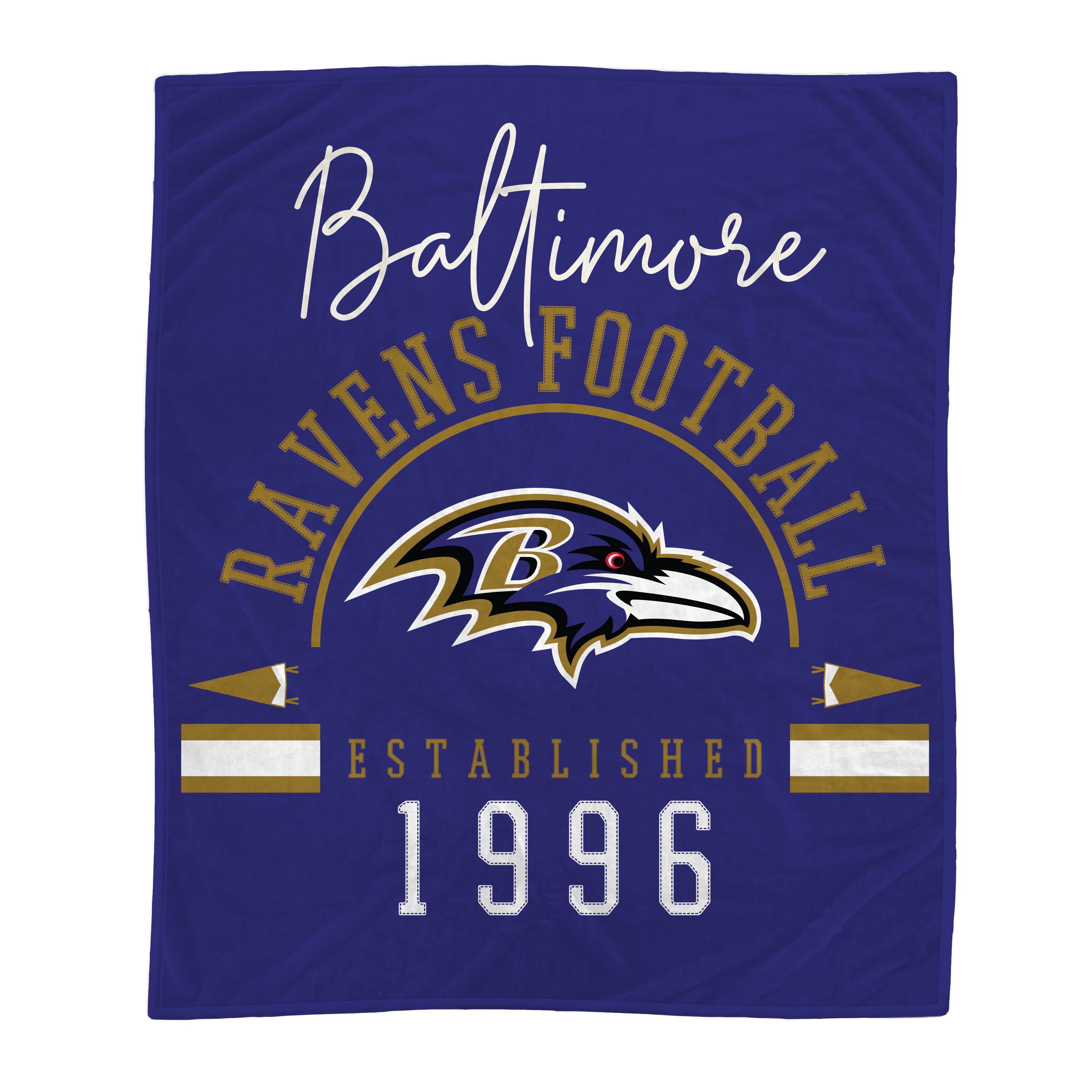 Fingerhut - Pegasus Sports NFL Vintage Logo Series Script Blanket