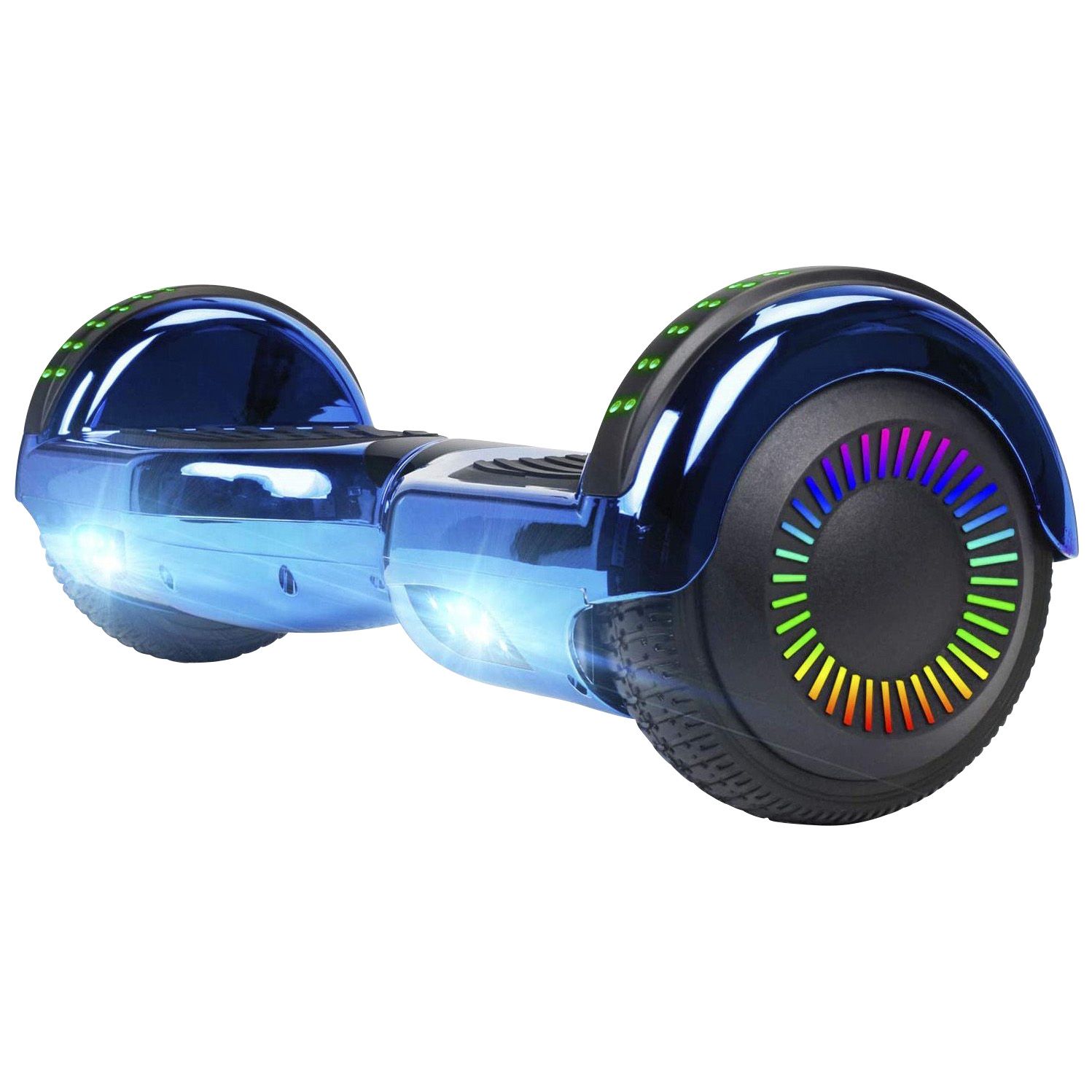 GlareWheel 300 Watt 36V Hoverboard Chrome Blue