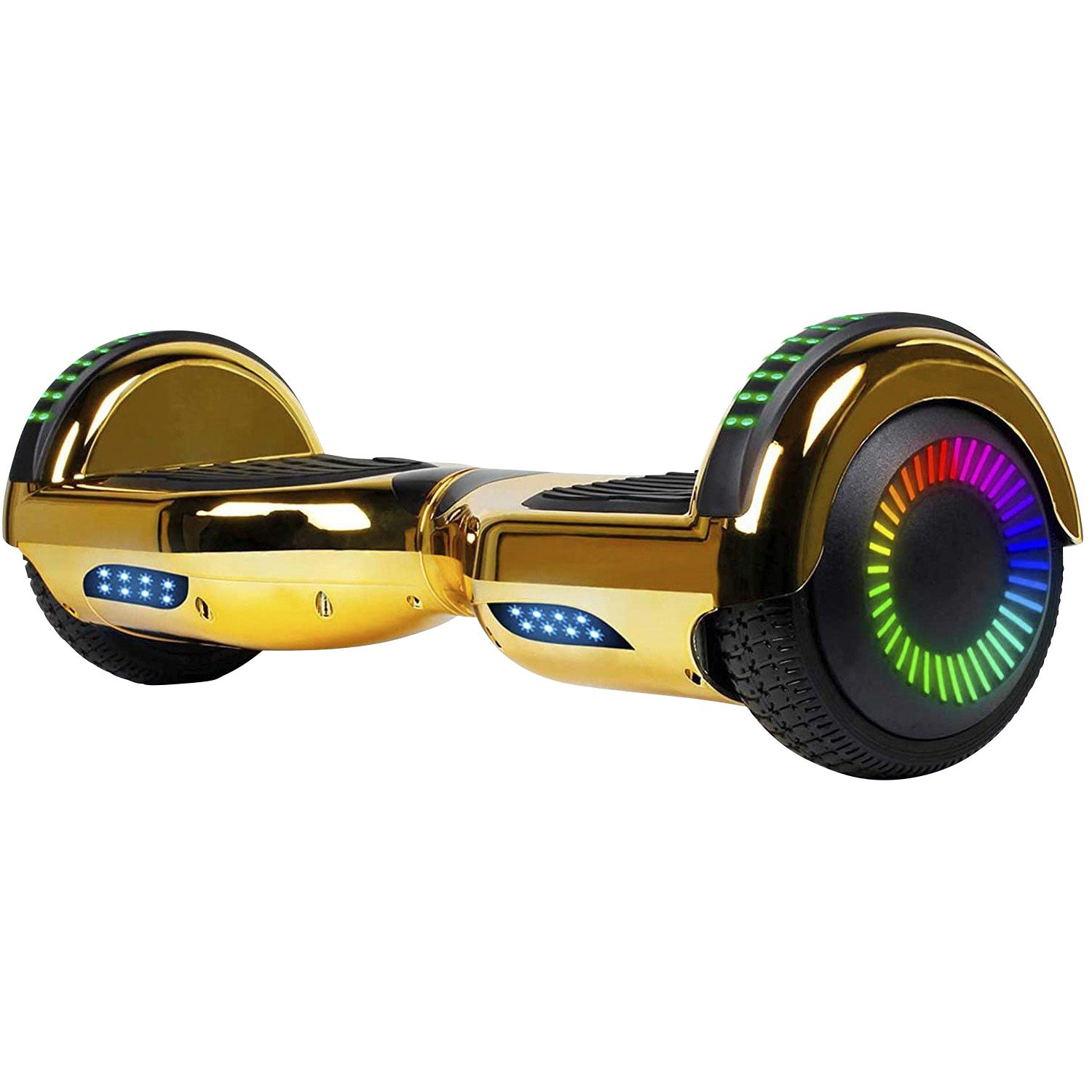 Fingerhut GlareWheel 300 Watt 36V Hoverboard Chrome Gold