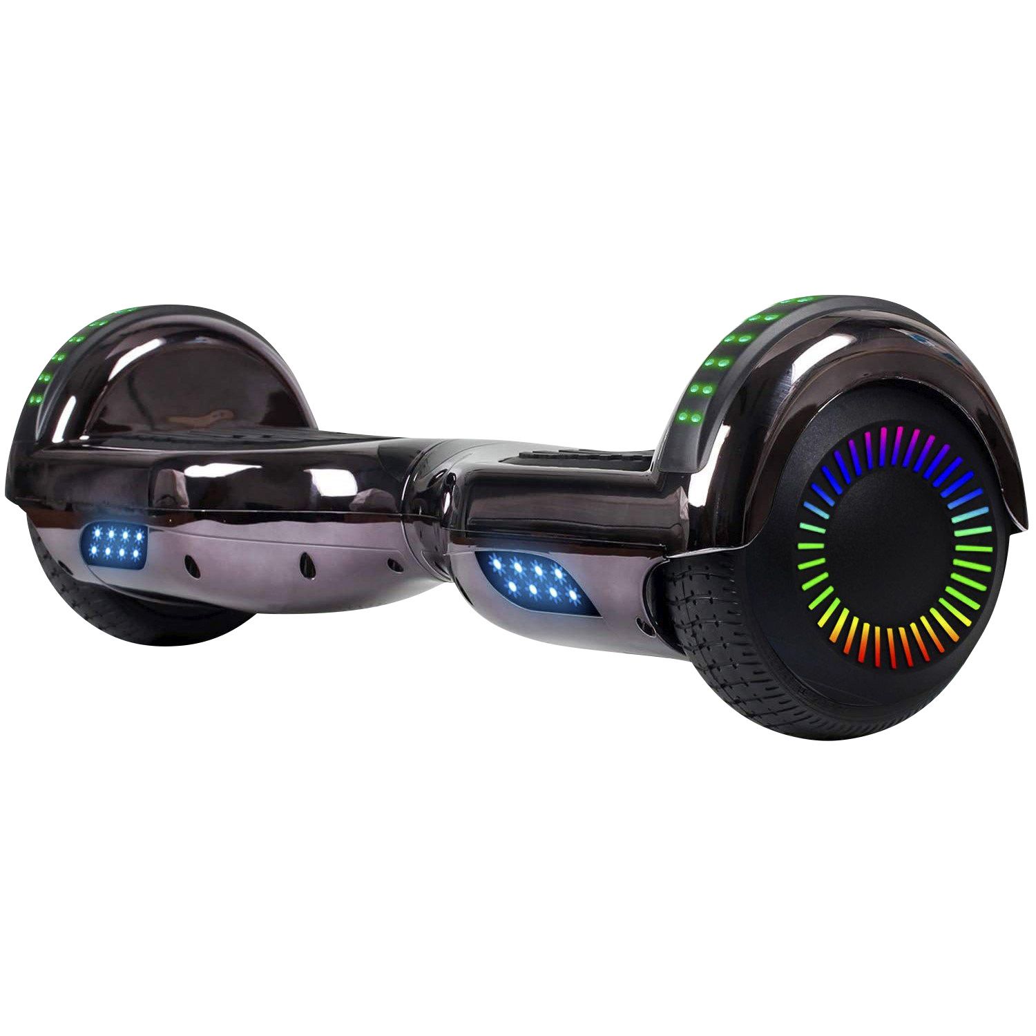 Fingerhut GlareWheel 300 Watt 36V Hoverboard Chrome Black