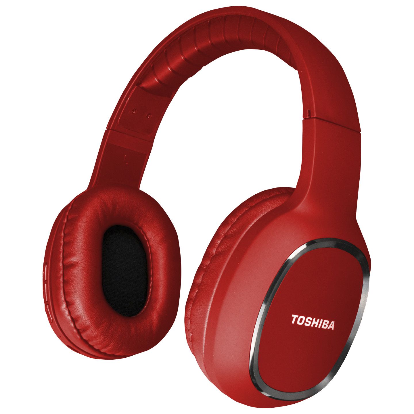 Toshiba Slick Series Bluetooth Wireless Over the Ear Headphones Red