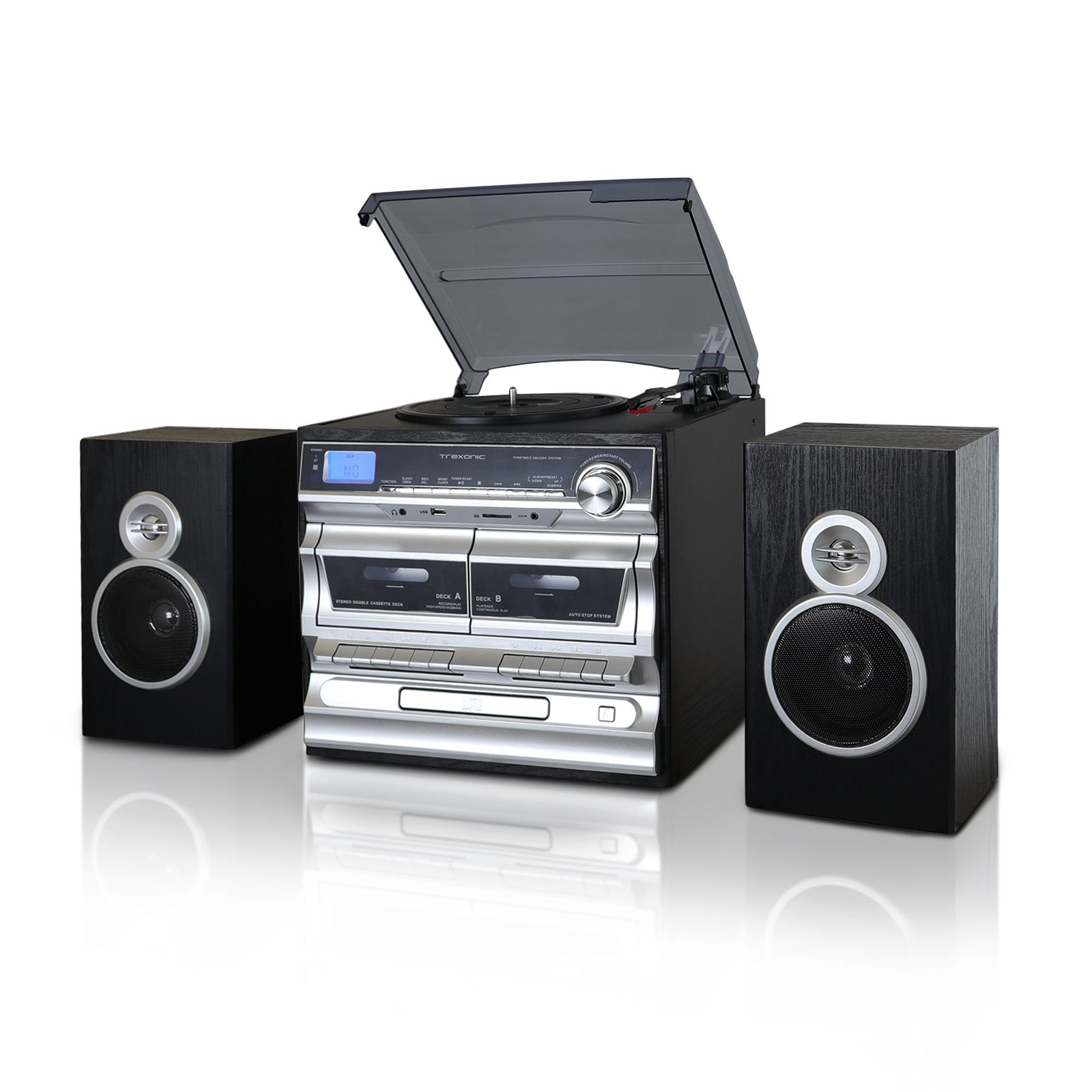 Fingerhut - Trexonic 4-in-1 Home Stereo System