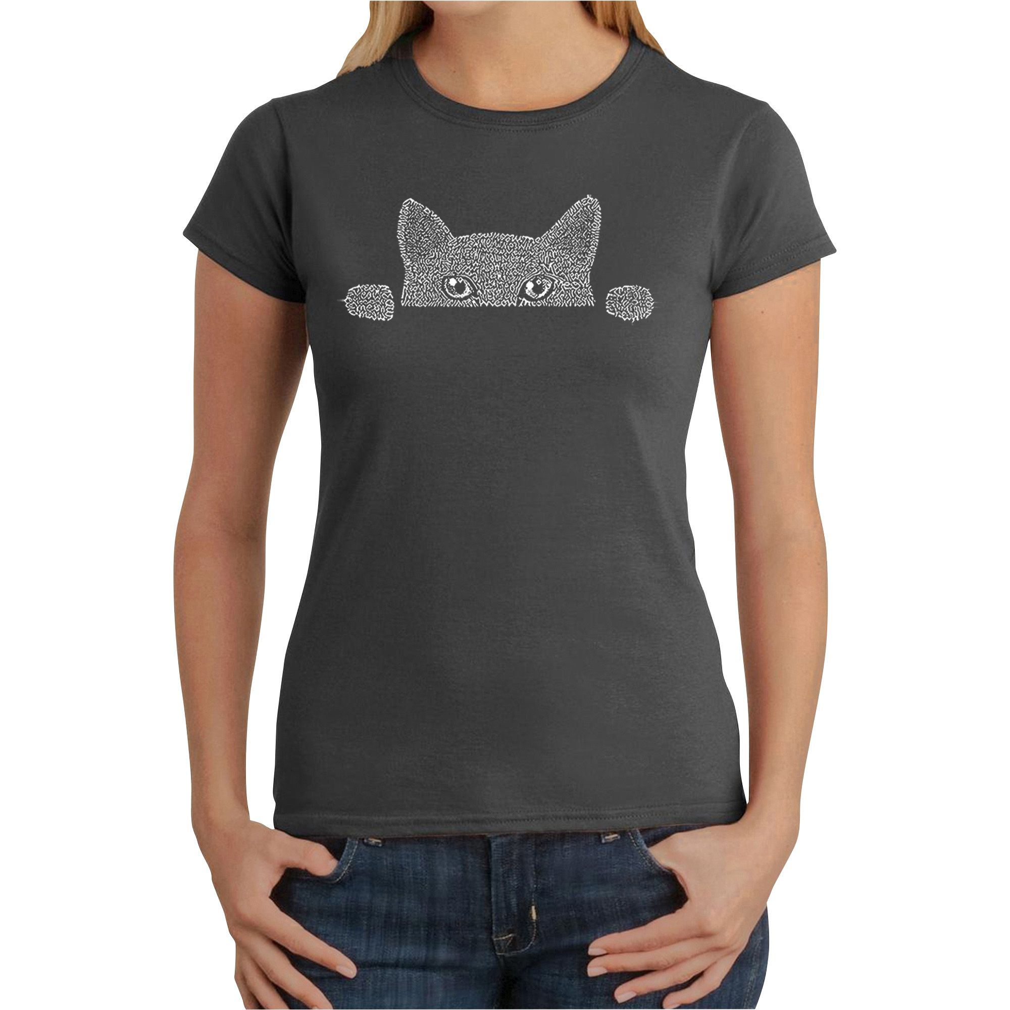 Peeking hotsell cat shirt