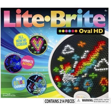 Lite Brite Oval HD Deluxe Edition with 900 Pegs 