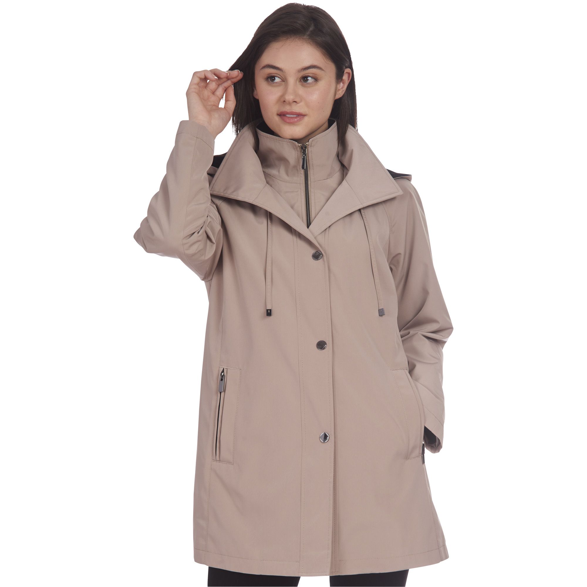 Women's fleet street 2024 hooded poplin anorak jacket