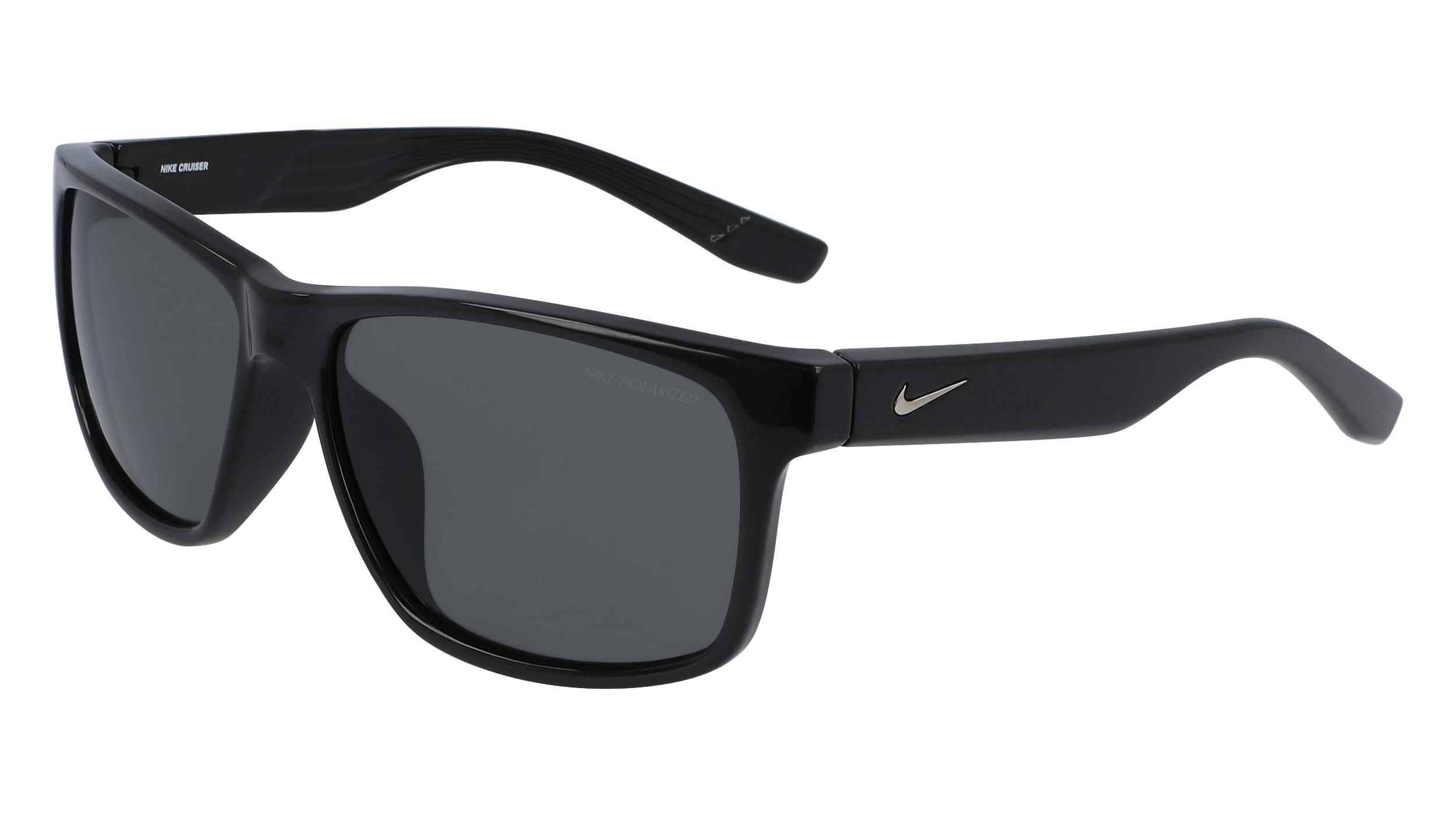 Fingerhut Nike Men S Cruiser Polarized Sport Sunglasses Shiny Black Gray