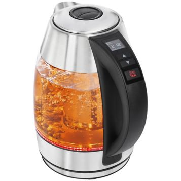 Fingerhut - Chefman 7-Cup Electric Glass Kettle with LED Boil Lights and Tea  Infuser