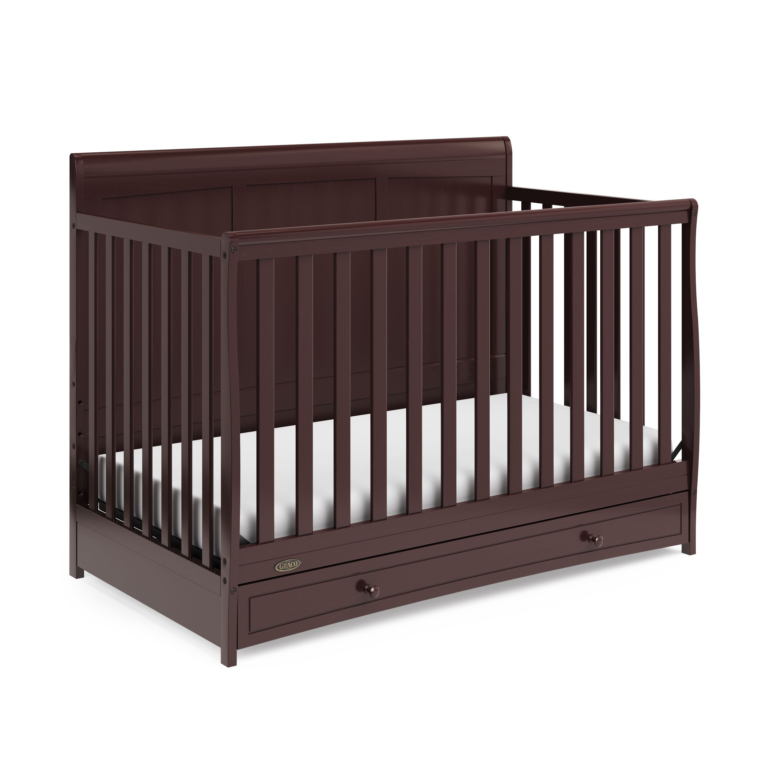 Graco Hadley 5in1 Convertible Crib With Drawer (Espresso) Crib With
