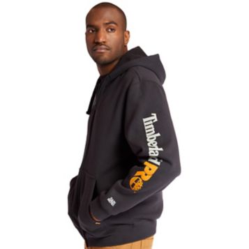 Black timberland hoodie hot sale