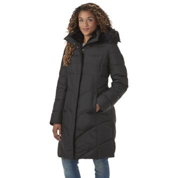 Larry Levine Women's Hooded Puffer Coat