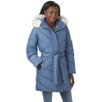 Larry levine on sale long puffer coat