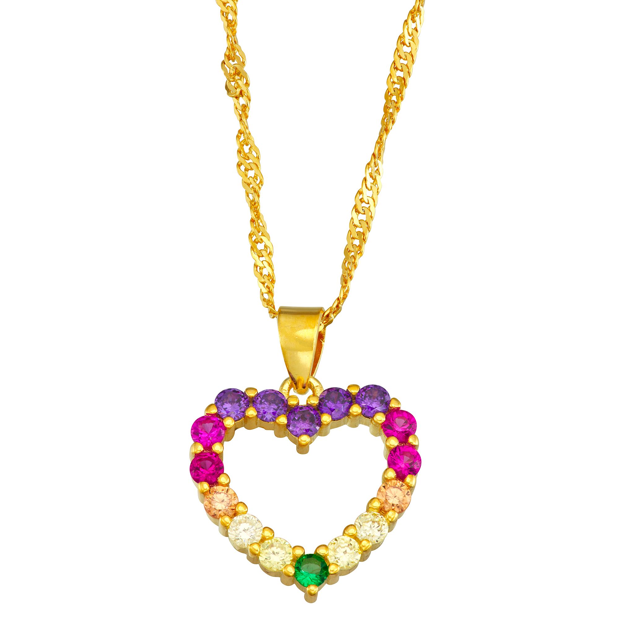 Children's 14K Gold Heart Necklace