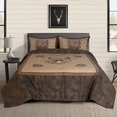 Fingerhut - Blue Ridge Trading Whitetail Ridge 4-Pc. Comforter Set - Queen