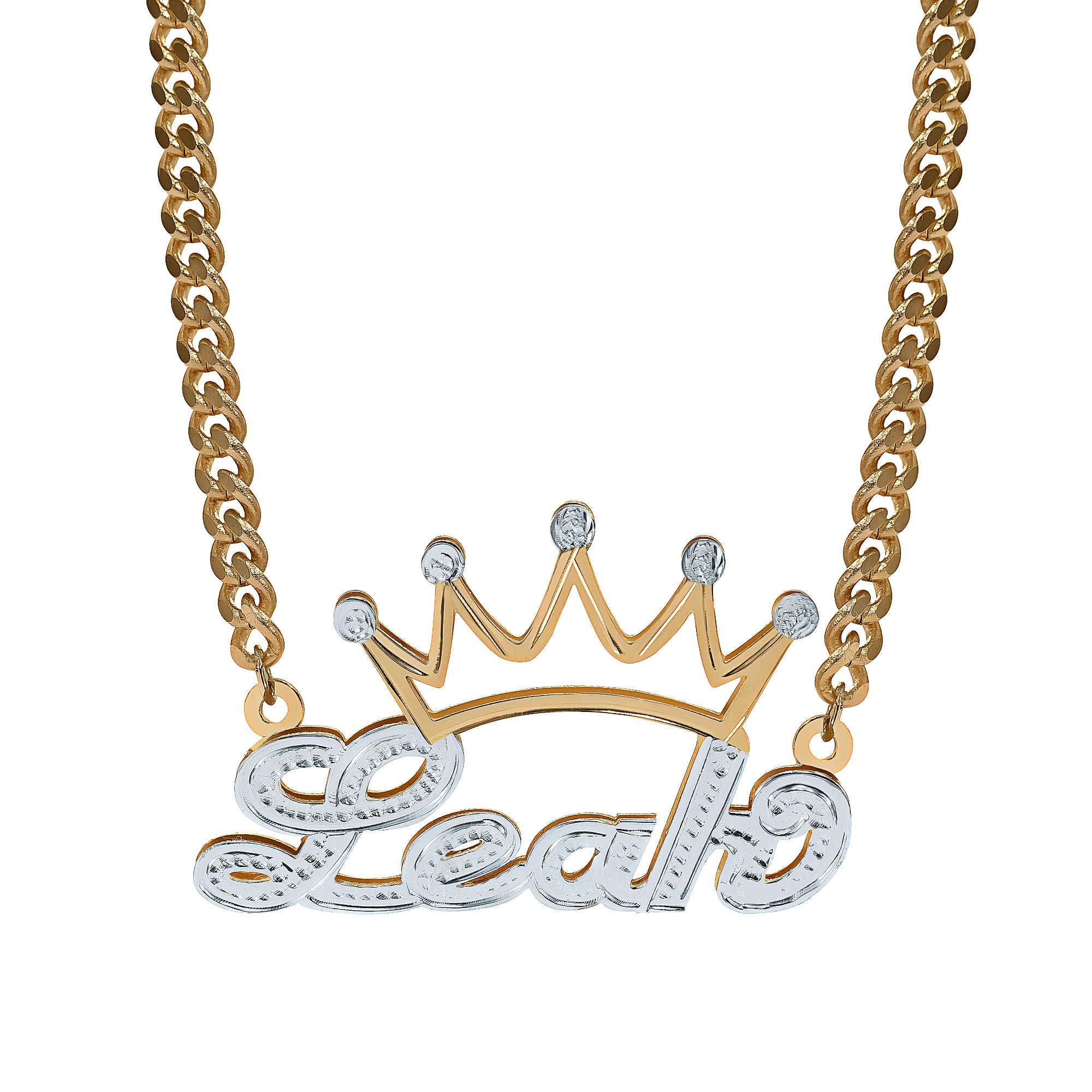 999 Pure Silver Crown Necklace