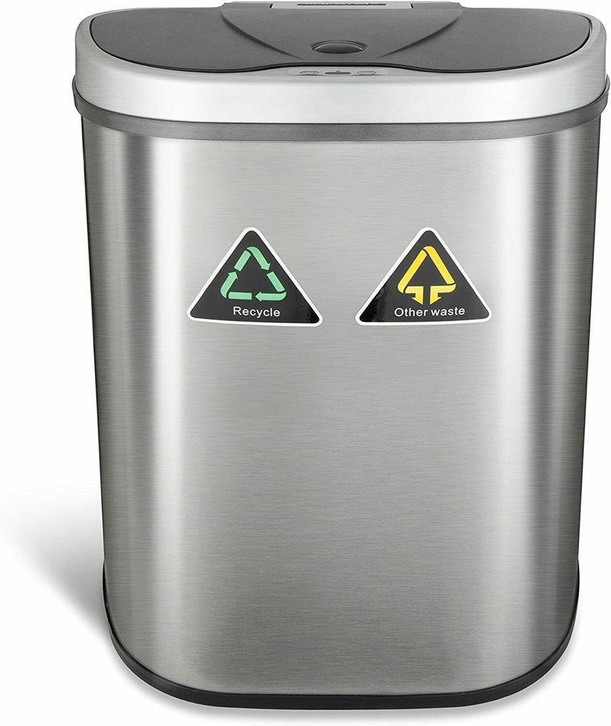 Ninestars 21.1 Gallon Stainless Steel Motion Sensor Trash Can