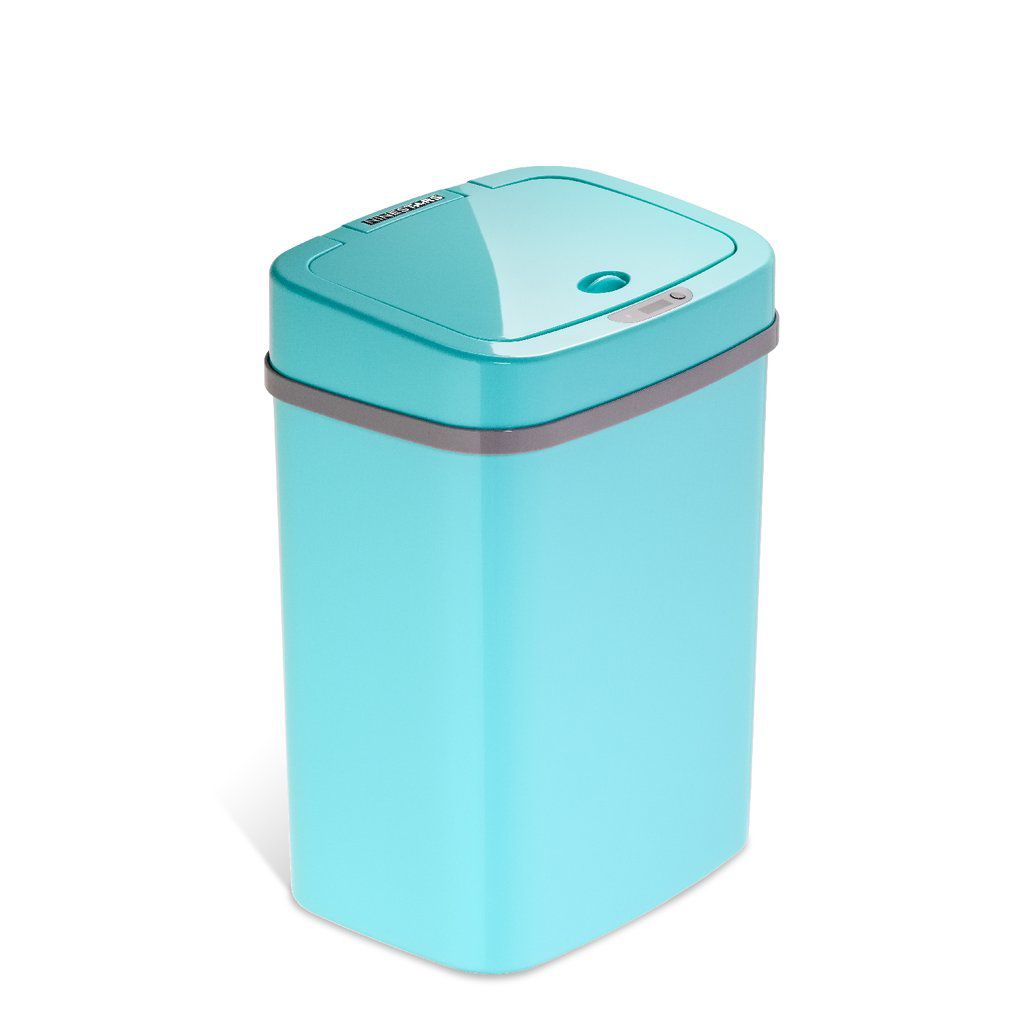 Fingerhut - Nine Stars Rectangular Motion-Sensor 3.2-Gallon Trash Can