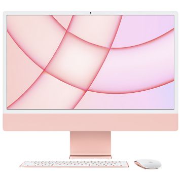 Apple iMac 24 All-In-One Computer, Apple M1, 8GB RAM, 256GB SSD, Mac OS,  Pink, MJVA3LL/A